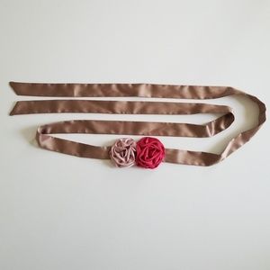 JCrew Factory Satin Rosette Belt